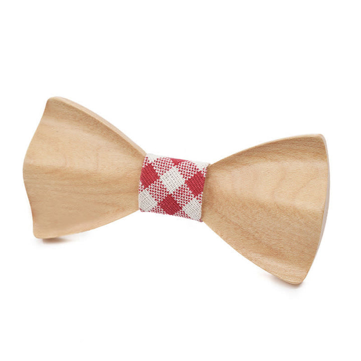 Noeud papillon classique en bois d'érable pour homme