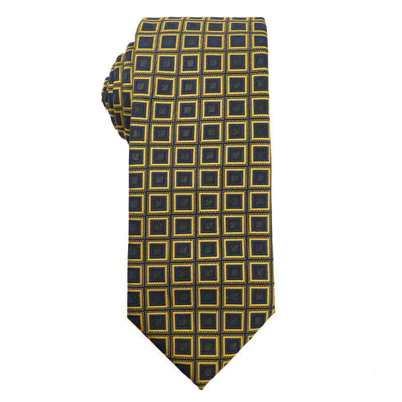 Cravate pour homme de la série Fresh Green & Yellow - Vérifier - image 8