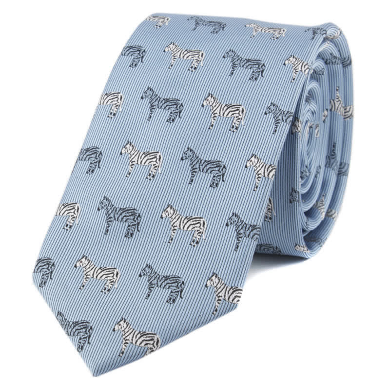 Cravate pour homme à motifs d'animaux et de poker