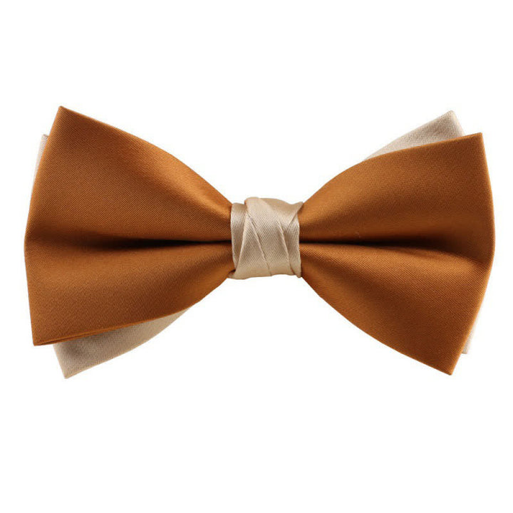 Nœud papillon asymétrique bicolore pour homme