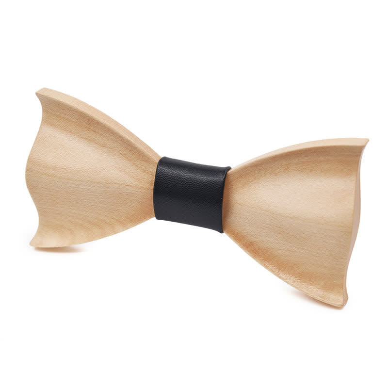 Noeud papillon classique en bois d'érable pour homme