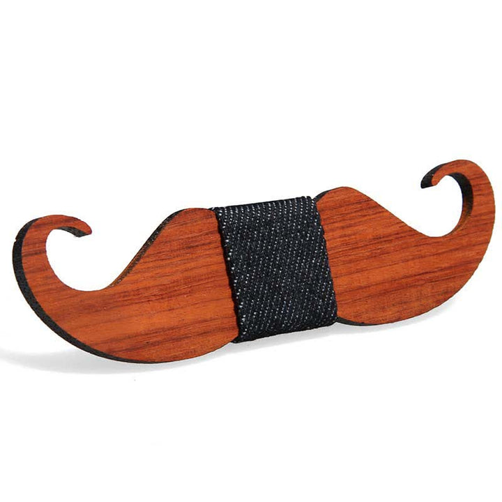Nœud papillon en bois amusant et créatif pour homme
