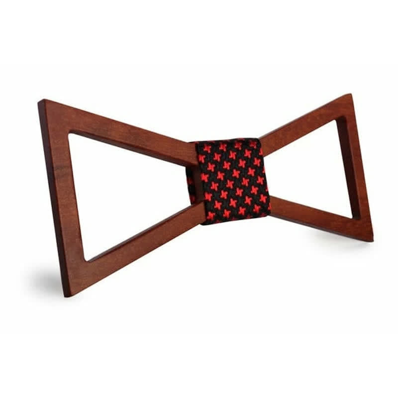 Noeud papillon classique en bois pour homme