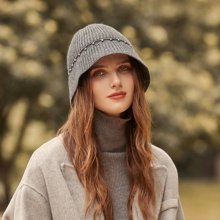 Chapeau bob à perles pour femme pour les vacances