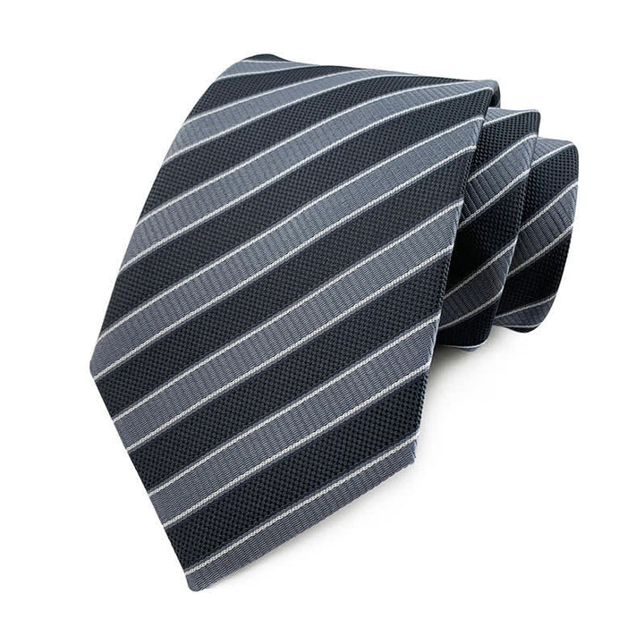 Cravate à rayures urbaines preppy pour homme