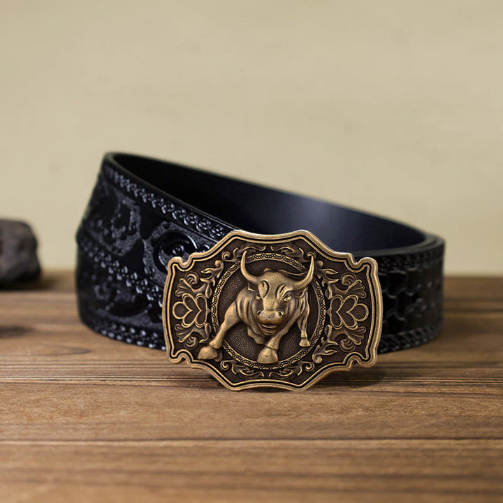 Ceinture en cuir à boucle Matador DIY pour homme