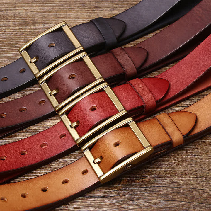 Ceinture en cuir robuste pour homme avec détails cloutés