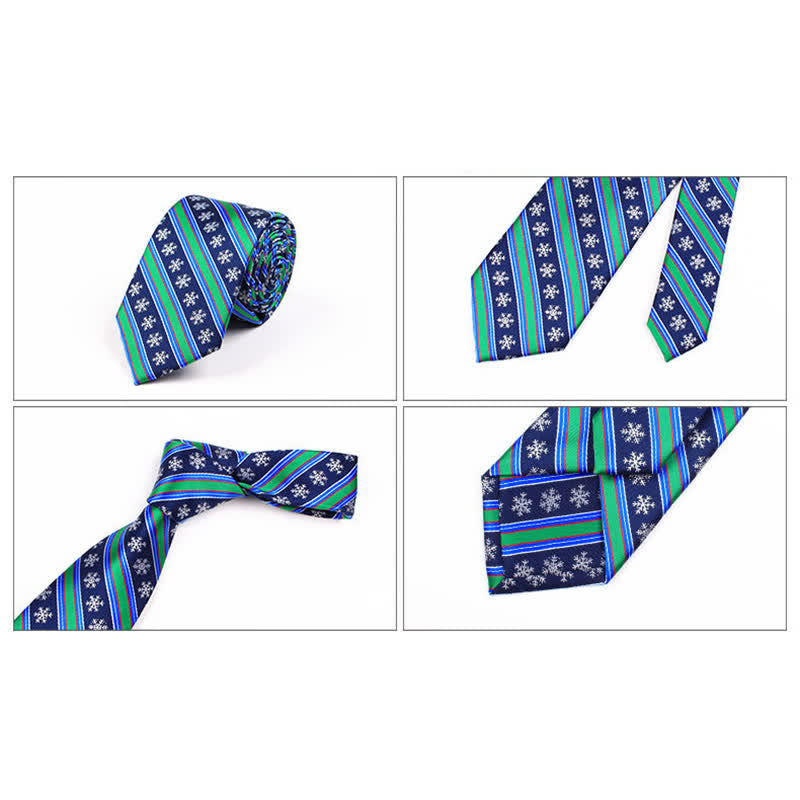 Cravate fantaisie pour homme avec motif Père Noël