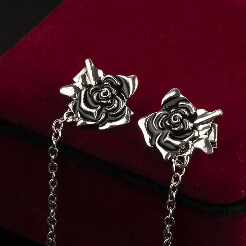 Broche de collier en chaîne rose vieillie pour homme