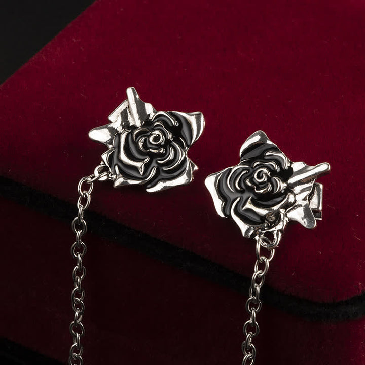 Broche de collier en chaîne rose vieillie pour homme
