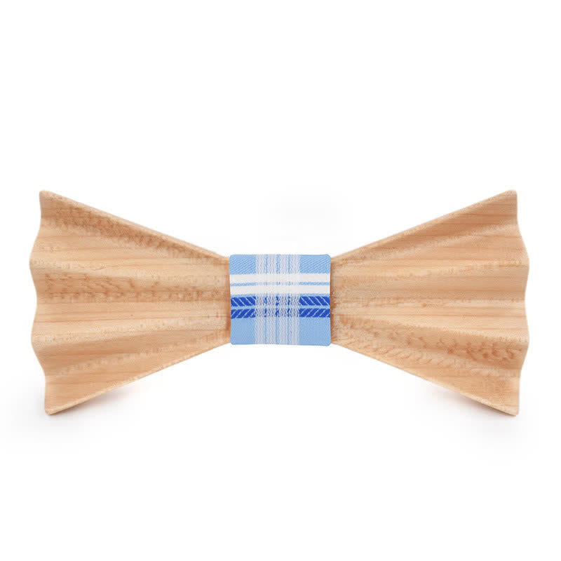 Nœud papillon en bois plié 3D stéréo Burlywood pour homme