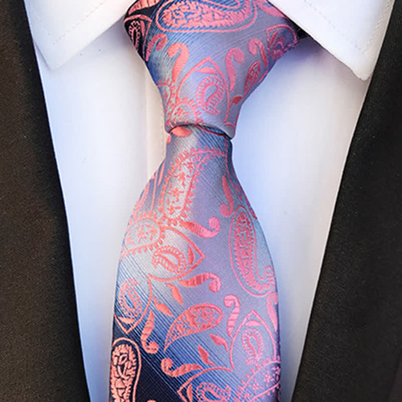 Cravate fantaisie à motif cachemire pour homme