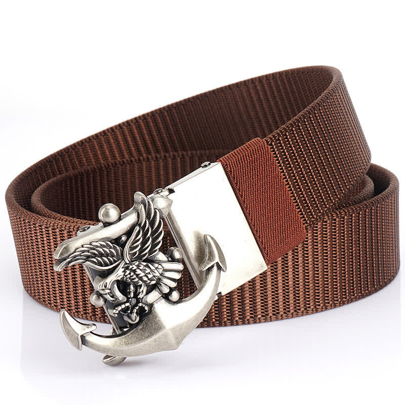 Ceinture en nylon avec ancre d'aigle pour homme