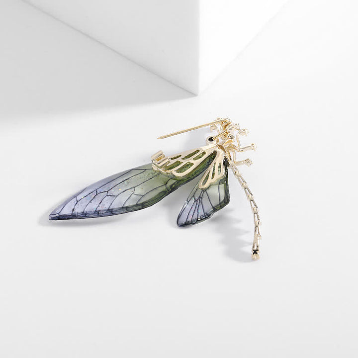 élégante Broche en forme d'insecte et de libellule pour femme