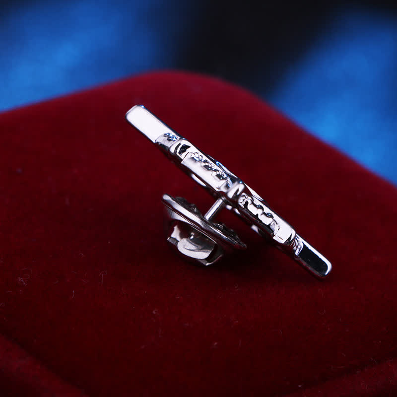 Broche ancre de navire étoilé pour homme