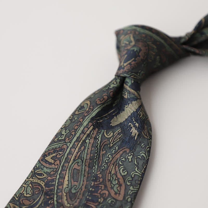 Cravate pour homme avec peinture abstraite classique - Style #6 - image 8