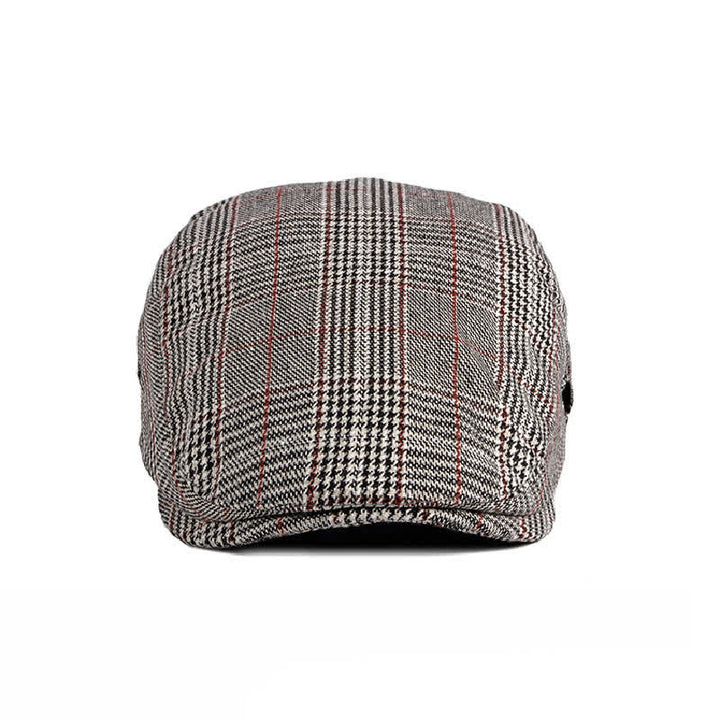 Béret à carreaux classique Casquette plate Cabbie - image 5