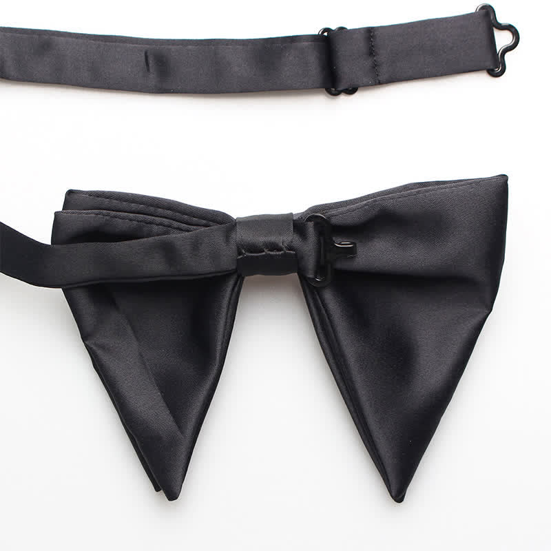 Nœud papillon surdimensionné noir et blanc pour homme