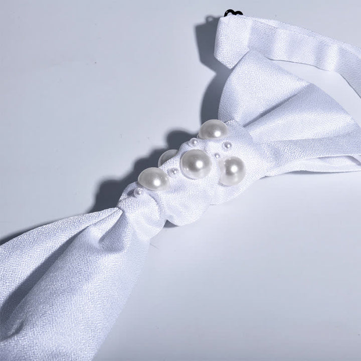 Cravate de mariage pour homme avec perles au look vintage - image 8