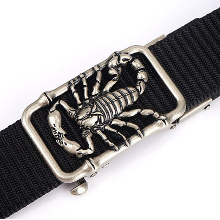 Ceinture simple en nylon pour homme King Scorpion