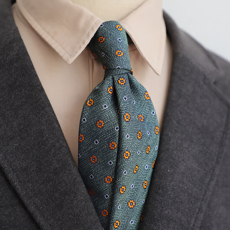 Cravate florale classique et élégante pour homme