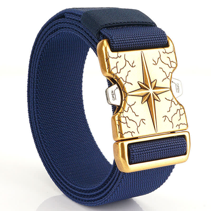 Ceinture tactique en toile élastique à dégagement rapide pour homme