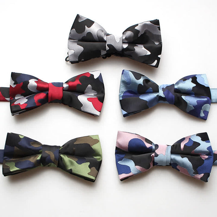 Nœud papillon pour homme à motif camouflage sauvage