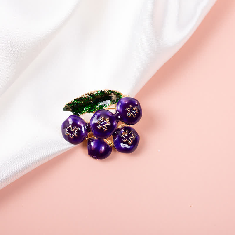 Broche Fruit Of King Myrtille pour femme
