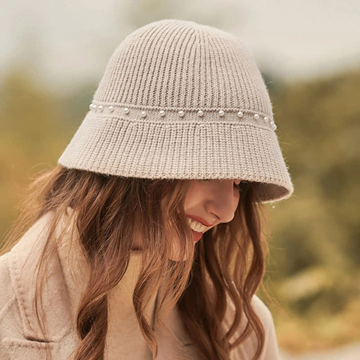 Chapeau bob à perles pour femme pour les vacances