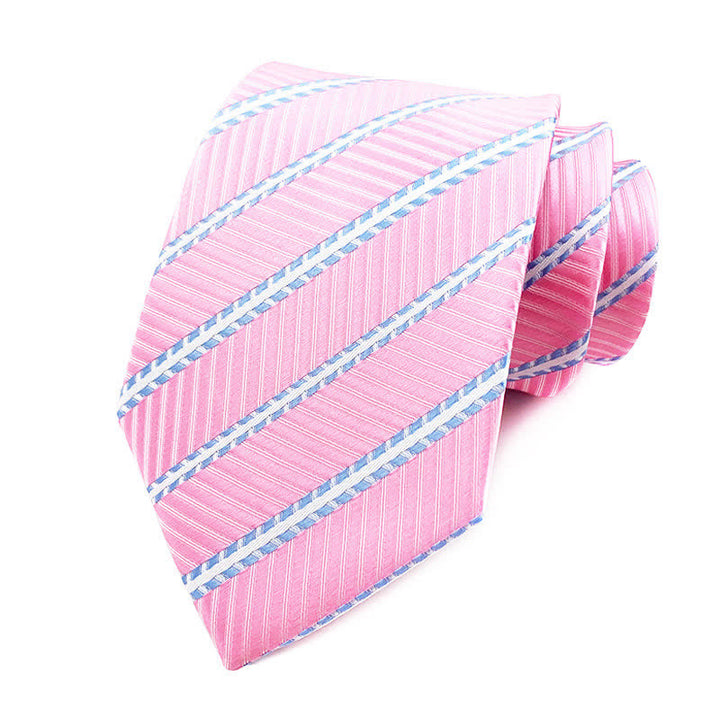 Cravate à rayures urbaines preppy pour homme