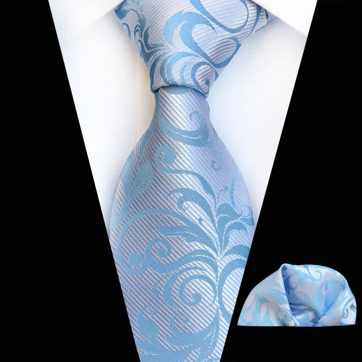 Lot de 2 cravates à motif floral pour homme - Bleu clair - image 16