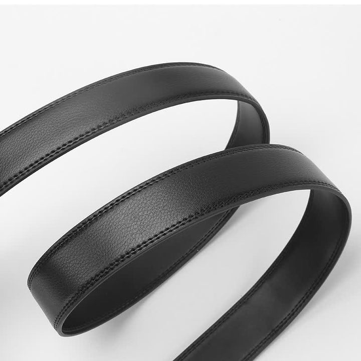 Ceinture en cuir à cliquet automatique Dragon Business pour homme