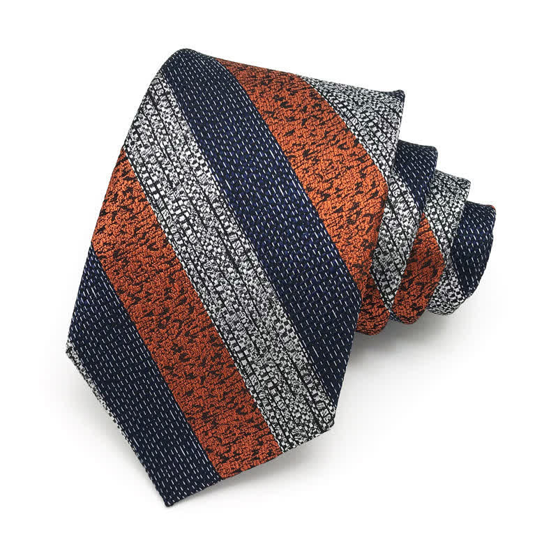 Cravate à rayures multiples pour homme