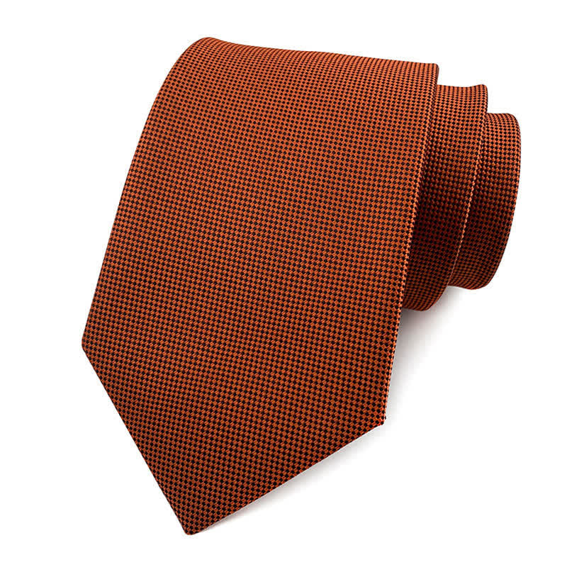 Cravate slim simple de couleur unie pour hommes