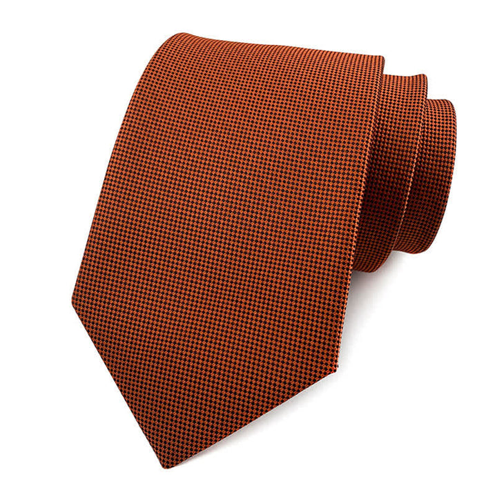 Cravate slim simple de couleur unie pour hommes