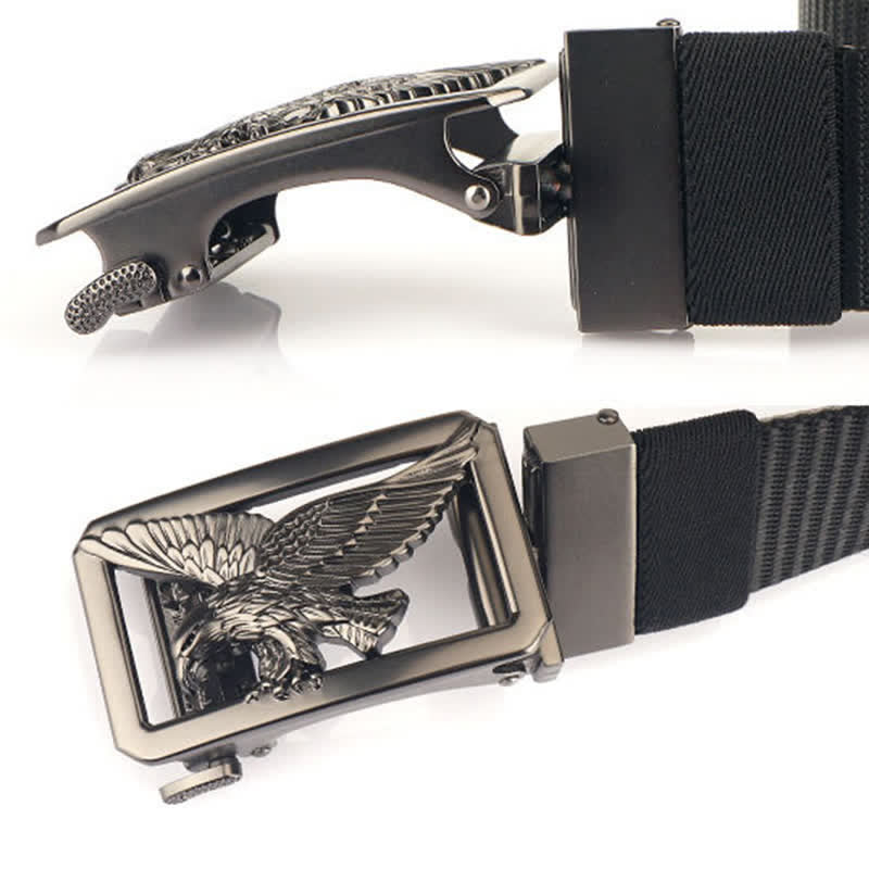Ceinture en nylon double face Soaring Hawk Eagle pour homme