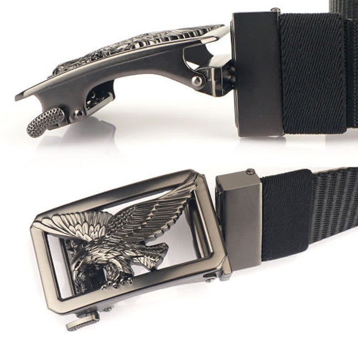 Ceinture en nylon double face Soaring Hawk Eagle pour homme