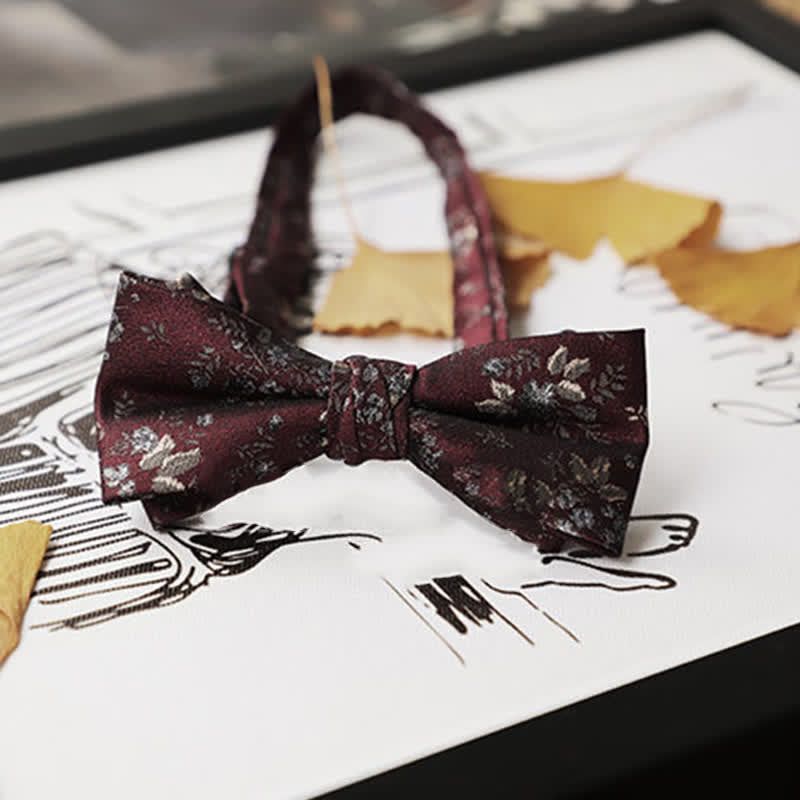 Nœud papillon Gentleman pour homme de la série Burgundy