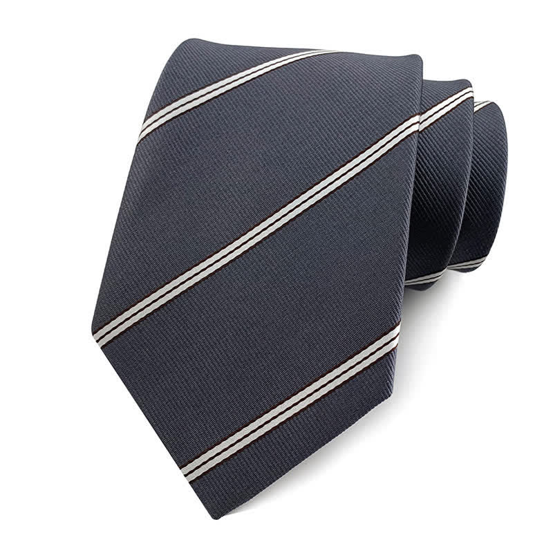Cravate de bureau traditionnelle à rayures Repp pour homme