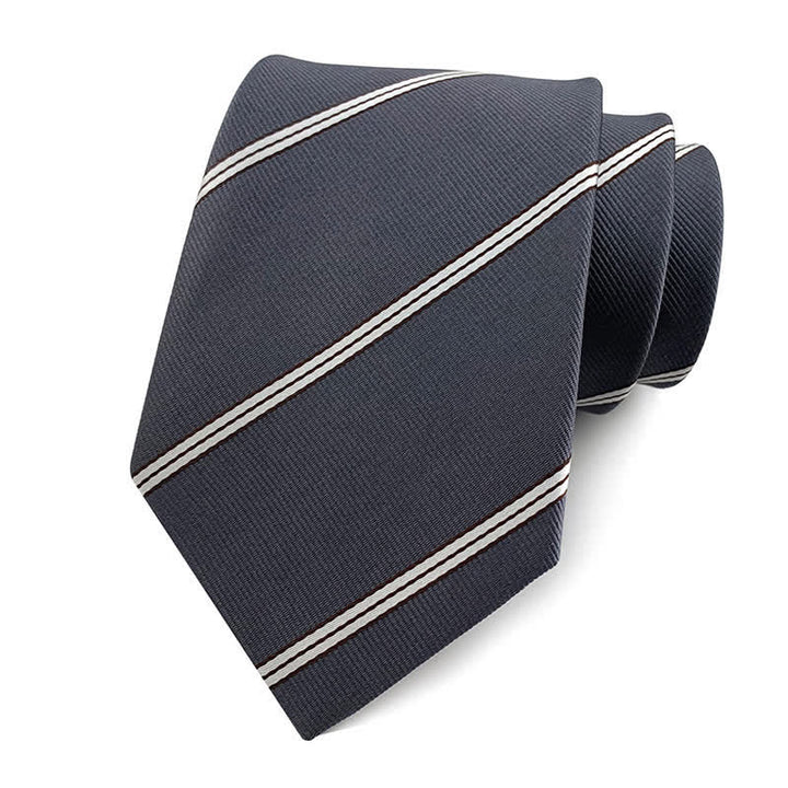 Cravate de bureau traditionnelle à rayures Repp pour homme