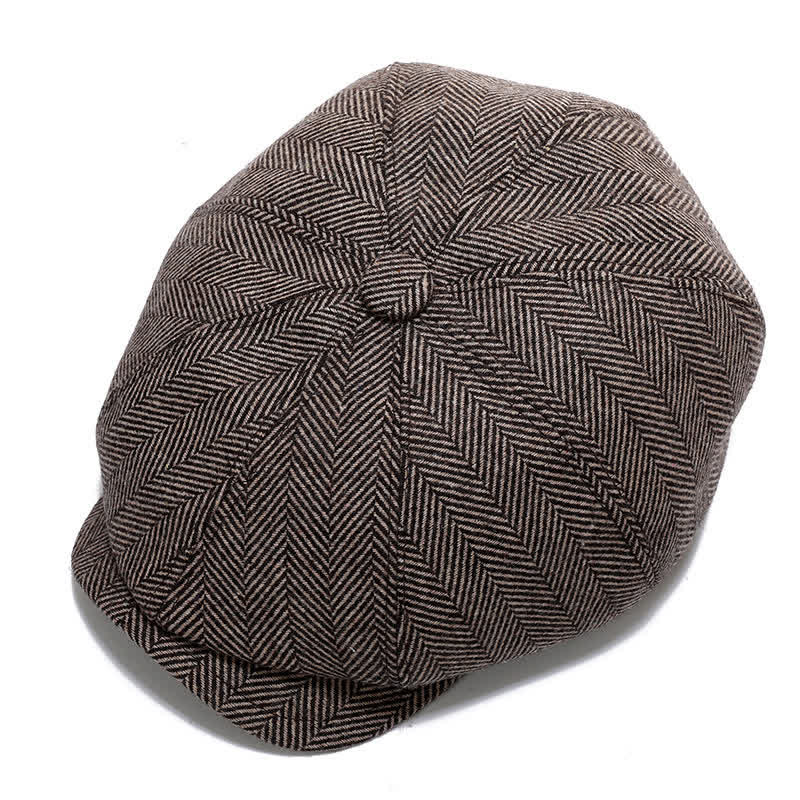 Casquette plaque classique de vendeur de journaux avec béret à cache-oreilles