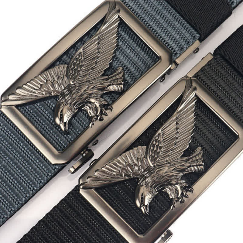 Ceinture en nylon double face Soaring Hawk Eagle pour homme