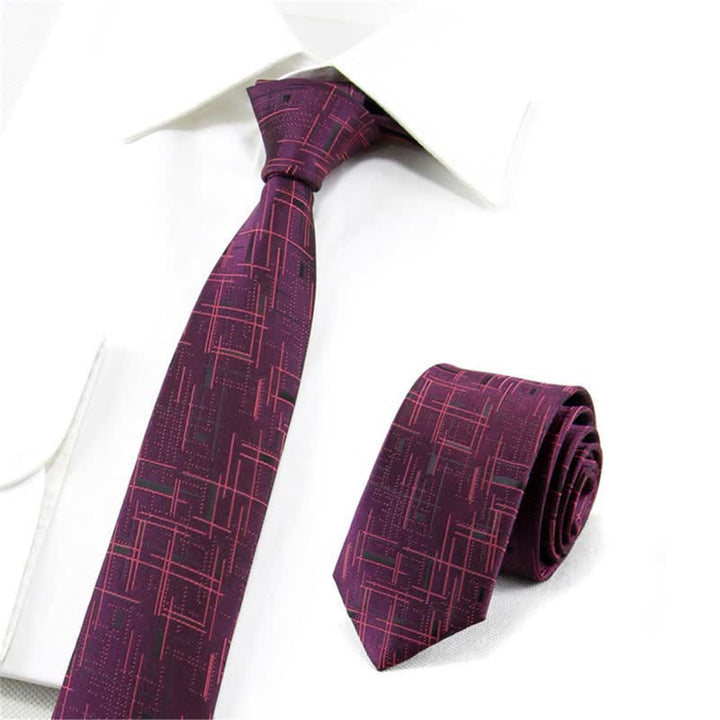 Cravate fine et moderne pour homme, ligne éblouissante