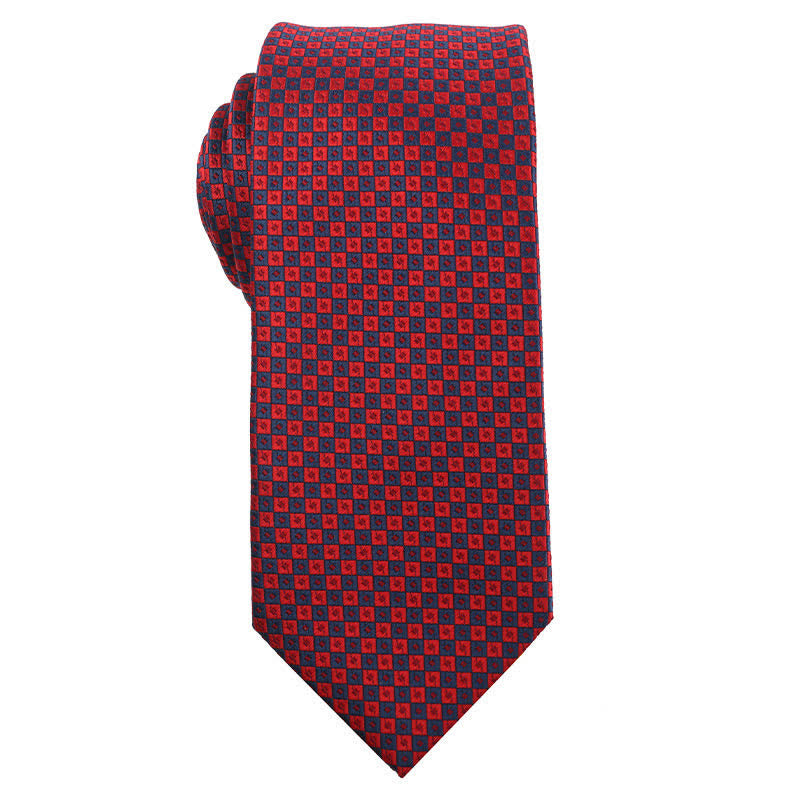 Cravate rayée pour homme de la série énergétique rouge et noire 