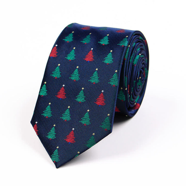 Cravate fantaisie pour homme avec motif Père Noël