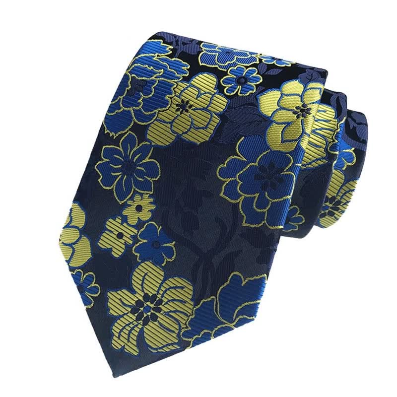 Ensemble de 3 cravates fleuries pour hommes