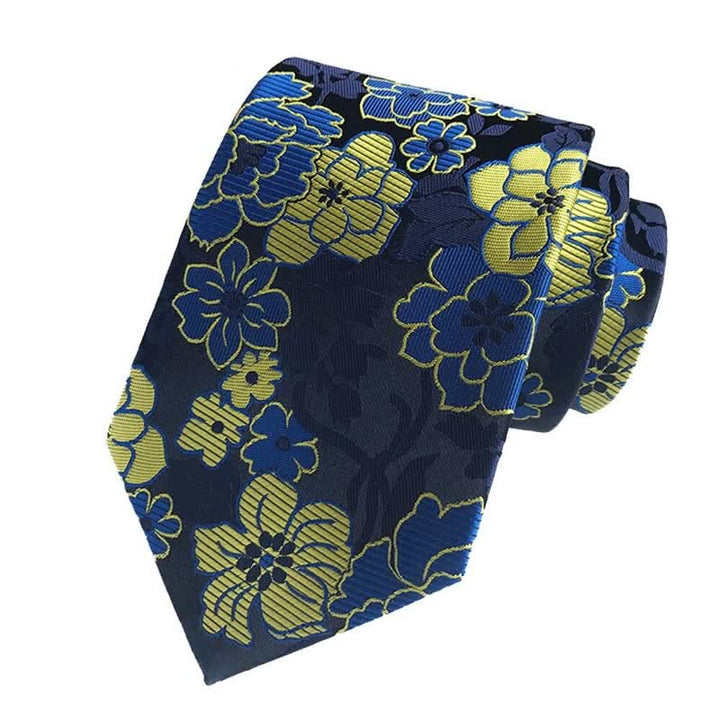 Ensemble de 3 cravates fleuries pour hommes