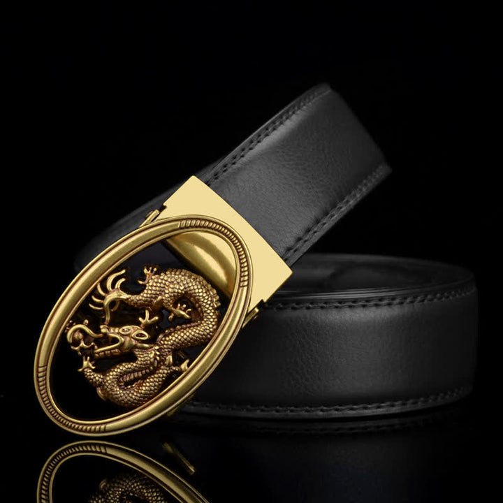 Ceinture en cuir vintage pour homme avec dragon volant