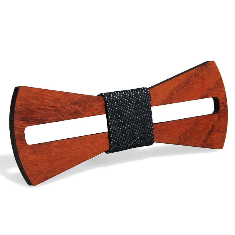 Nœud papillon en bois amusant et créatif pour homme