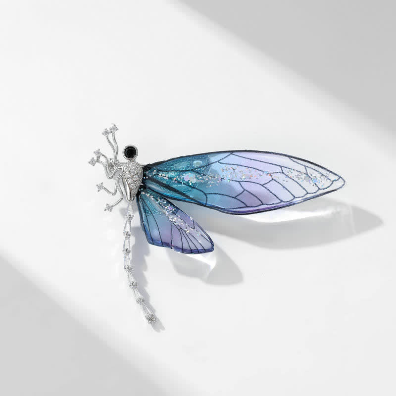 élégante Broche en forme d'insecte et de libellule pour femme
